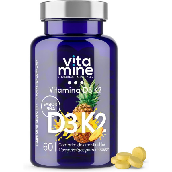 Herbora Vitamina D3 Y K2 60 Comp Masticables