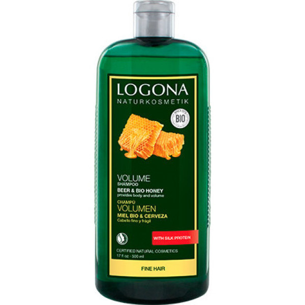 Logona Shampooing Volume Miel & Bière 500 Ml