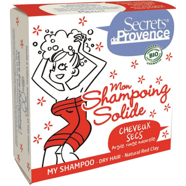Secrets De Provence Shampoing Solide Sans Crochet Cheveux Secs (Carton) 85g