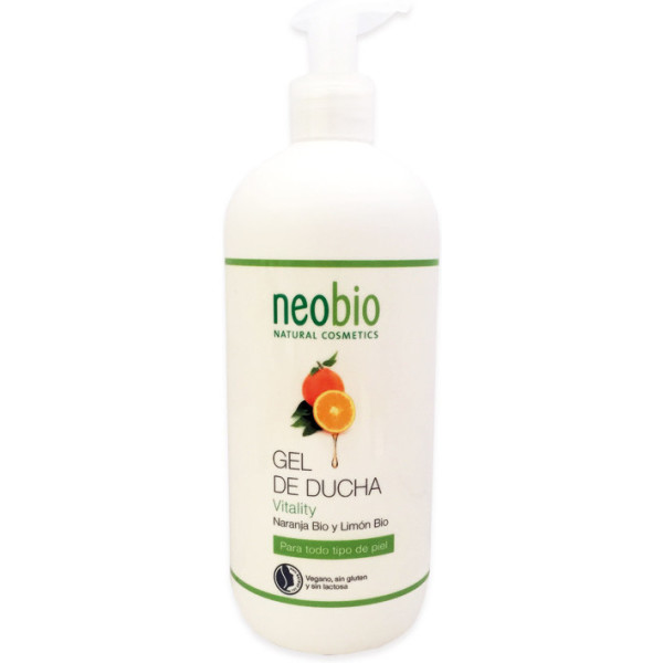 Neobio Gel Douche Vitalité 500 Orange & Citron Bio 500 ml