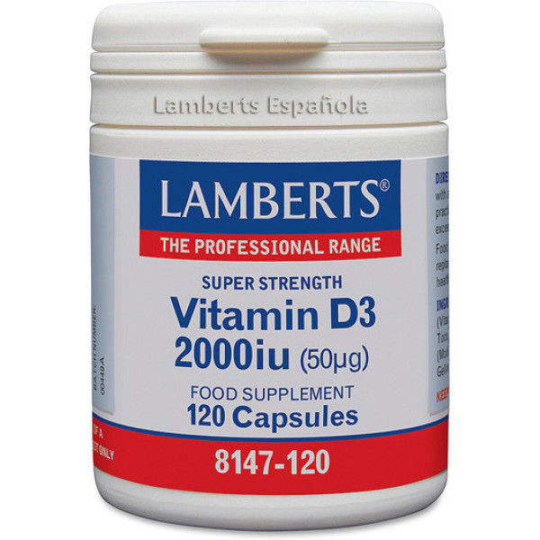 Lamberts Vitamine D3 2 000 UI (50 g) 120 capsules