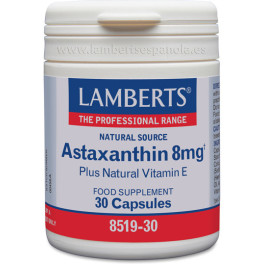 Lamberts Astaxanthin 8 mg mit Vitamin E 30 Cap