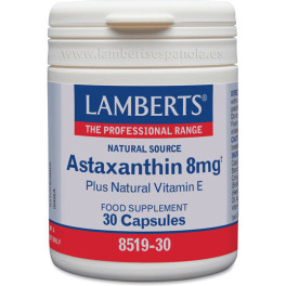 Lamberts Astaxantina 8 Mg Com Vitamina E 30 Cap
