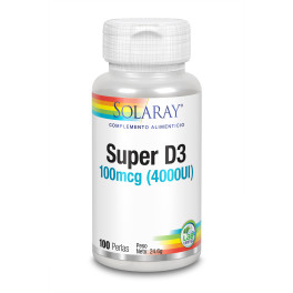 Solaray Super D3 4000 Iu 100 parels