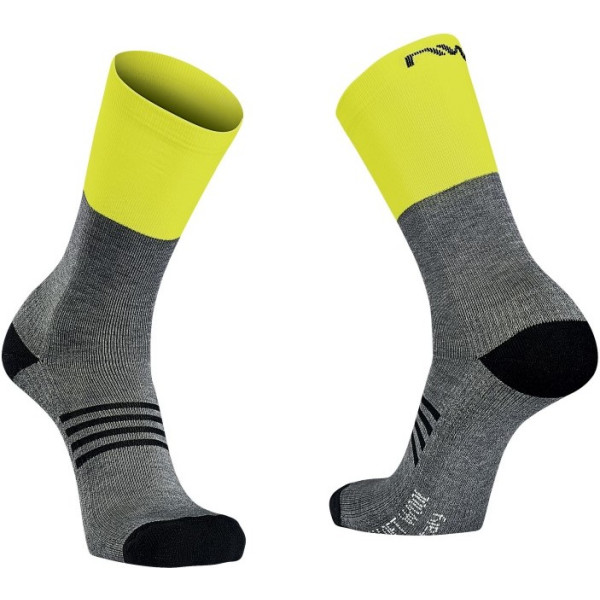 Chaussettes Northwave Alto Extreme Pro Gris Fluo Jaune