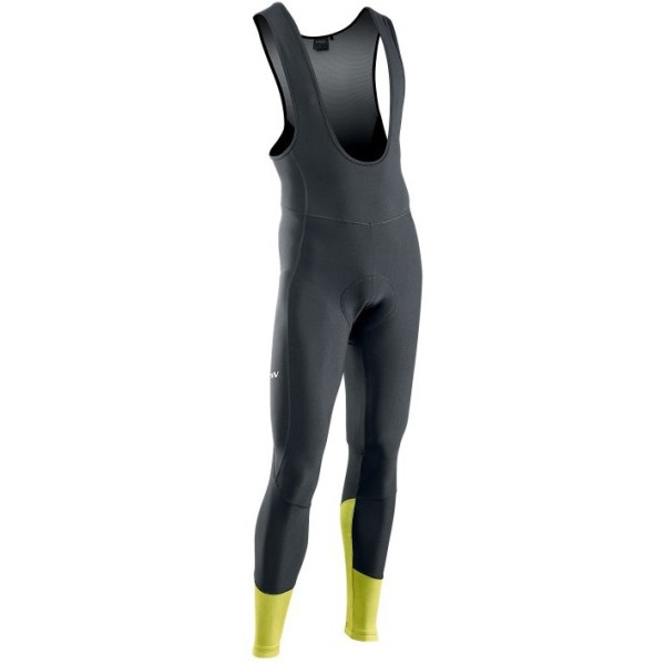 Northwave Active Colorway Ms Long Bib Short Anthracite Yellow