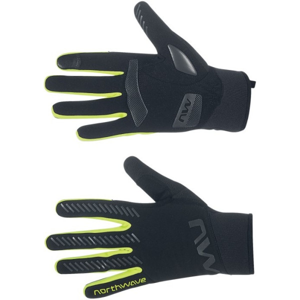 Northwave Active Gel Gloves Noir Fluo Jaune