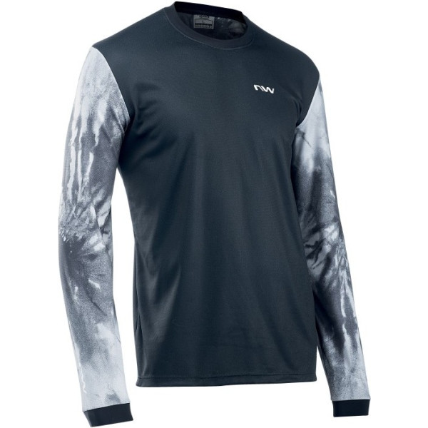 Northwave Maillot Enduro Manga Larga Negro Antracita