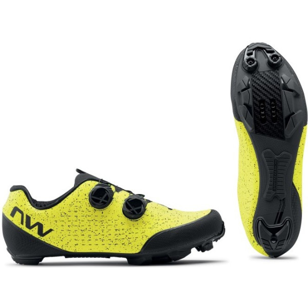 Northwave Zapatillas Rebel 3 Mtb Amarillo Fluo Negro