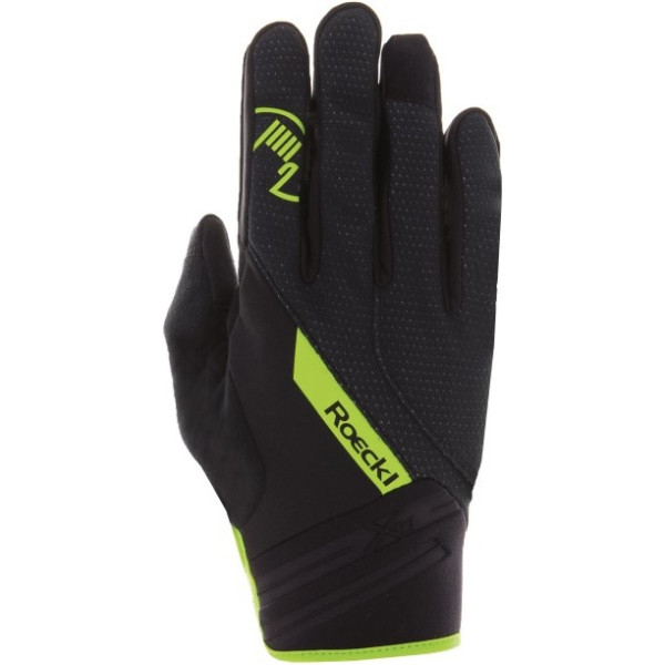 Gants Roeckl Renon Windproof Noir Jaune