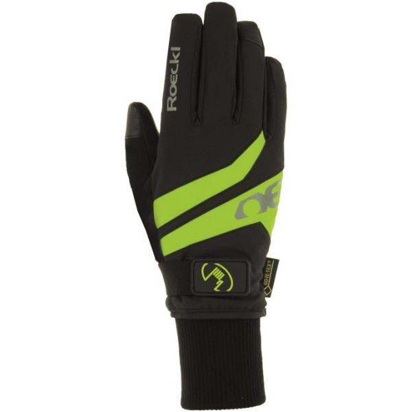 Roeckl Guantes Rocca Gtx Waterproof Negro-amarillo