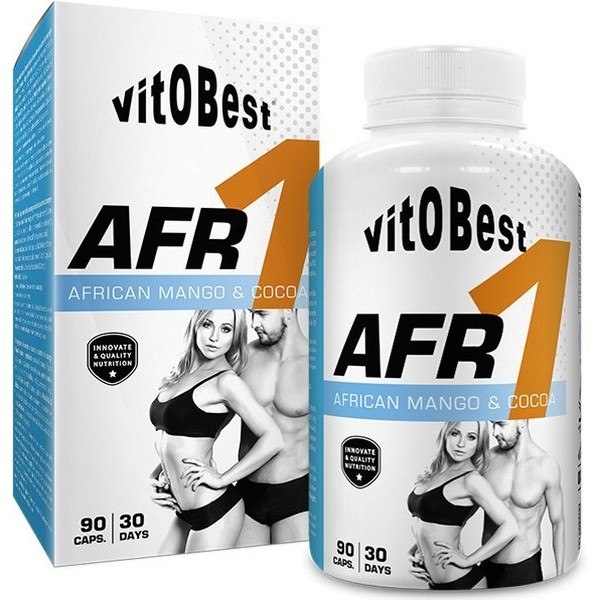 VitOBest AFR1 90 VegeCaps - African Mango + Cocoa Theobromine / Fat and Appetite Control