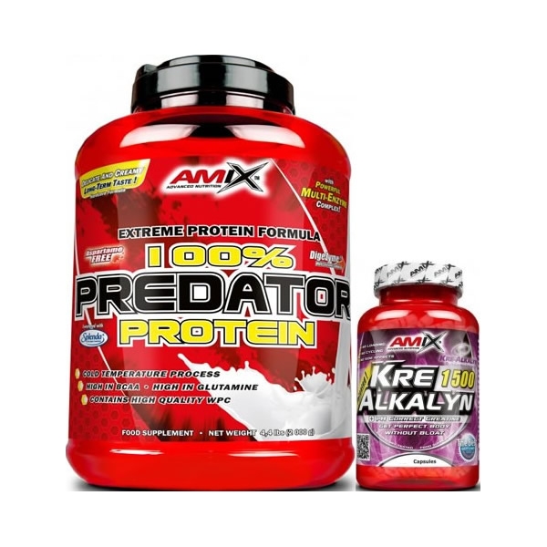GESCHENKpakket Amix Predator Protein 2 kg + Kre-Alkalyn 30 caps