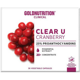 Goldnutrition Clear-u Cranberry - 30 cápsulas