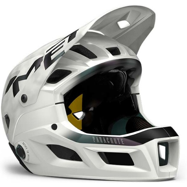 Casque Met Parachute Mcr Mips Blanc Mat Irisé