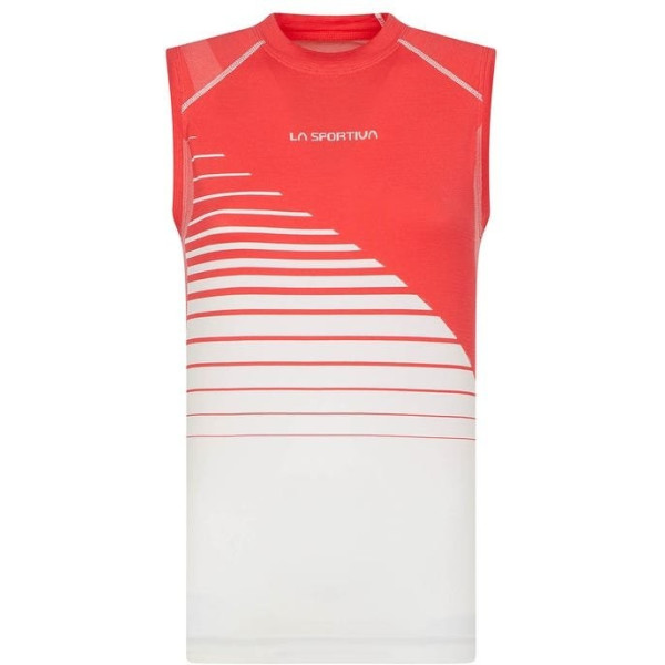La Sportiva Camiseta S/manga Mujer Runner Hibiscus/white
