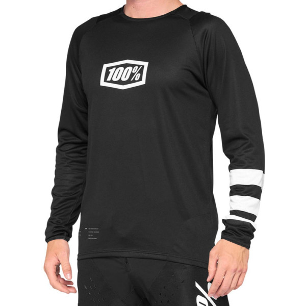 100% Jersey R-core Youth Blanco Y Negro