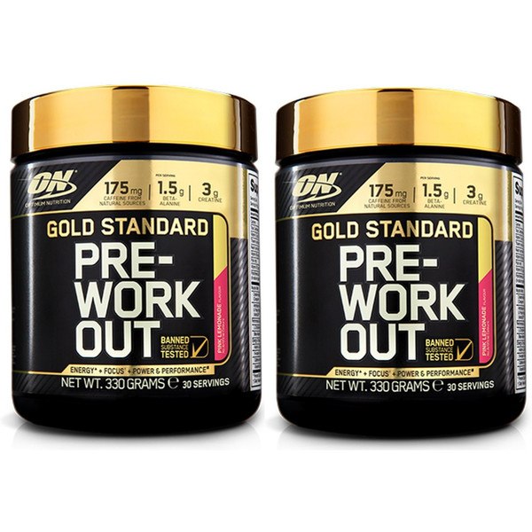 Optimum Nutrition Gold Standard Pre-Training Workout 2 Jars x 330 gr