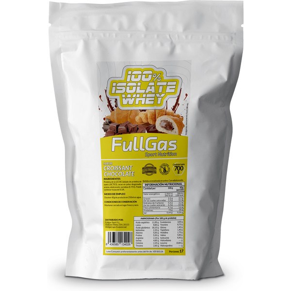 Fullgas 100% Isolate Whey Croissant Chocolate 700g Sport