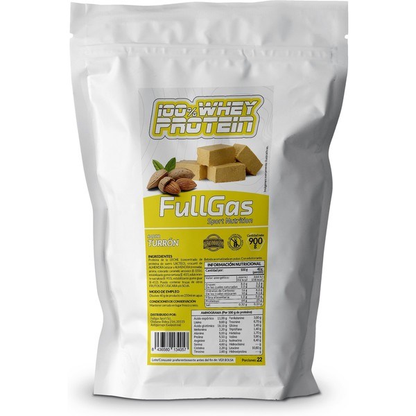 Fullgas 100% Whey Protein Concentrate Turrón 900g Sport