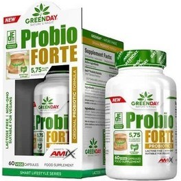 Amix Greenday Probio Forte 60 Cápsulas - Regula a Flora Intestinal / Fortalece o Sistema Imunológico