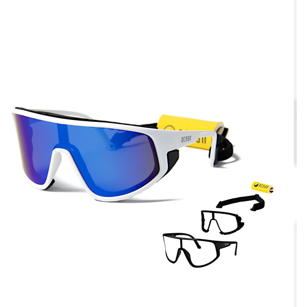 Ocean Sunglasses Waterkilly Fashion Cool Outdoor Polarized Unisex Sunglasses Men Women Ocean White Frame: Whitelens: Blue