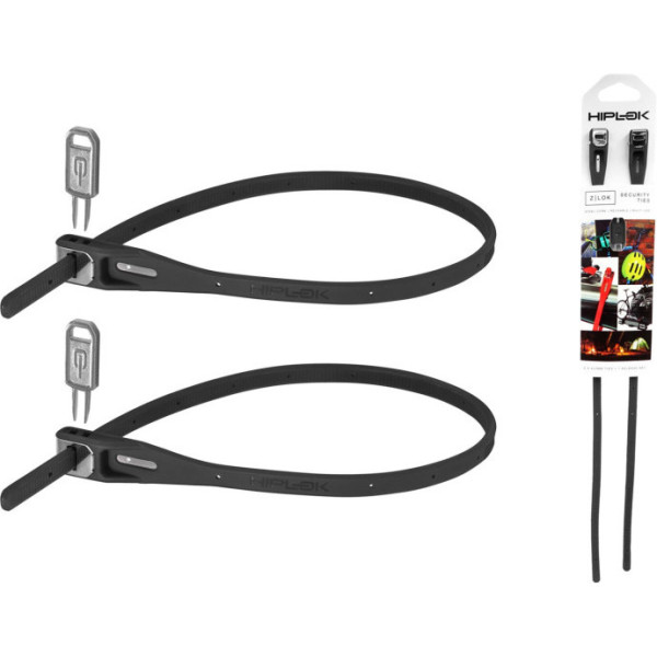 Hiplok Z Lok Anti-Theft Cadenas Noir 2 Pièces
