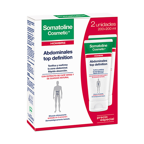 Somatoline Cosmetic Bauch Top Definition Mann SportCool 2 Flaschen x 200 ml