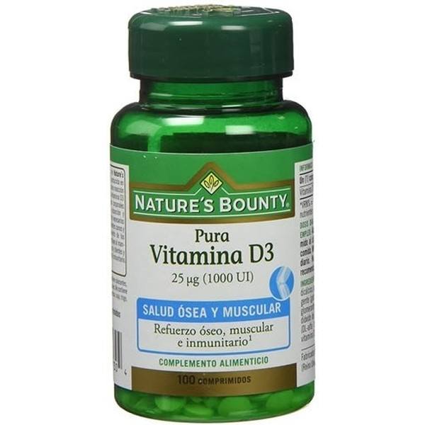Nature's Bounty Vitamine D3 25 µg 100 tabletten