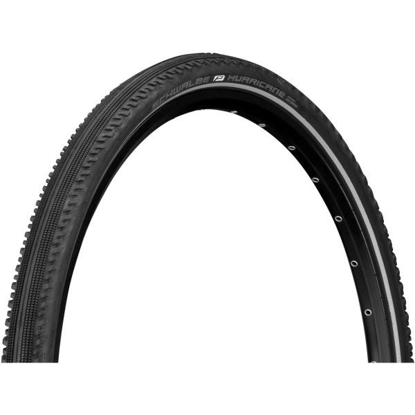 Pneu Schwalbe Hurricane 28x1.60 Hs499 Performance Raceguard Addix Rigid Black Reflect. 42-622