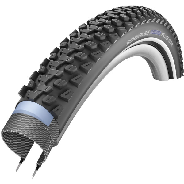 Schwalbe Cubierta Marathon E-plus 27.5x2.00 Hs498 Perf Twinsk. Smart Dualg. Addix Rig.neg.ref.50-622