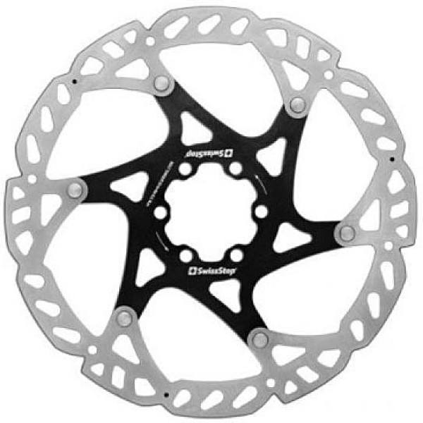 Swissstop Catalyst disque de frein 6 trous 220 Mm noir/argenté