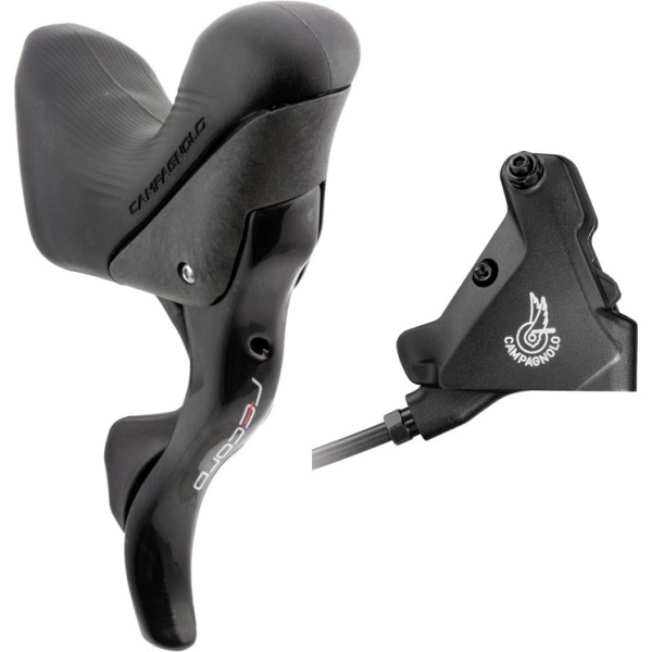Campagnolo Maneta Freno/cambio Record Ep Derecha Hidraulico 12v 160 Mm Pinza Trasera Flat Mount Negr