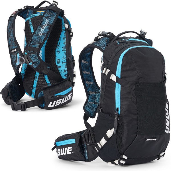 Uswe Rugzak Flow 16 Hydration 3l Sas-tec Ndm 2.0 Zwart/blauw