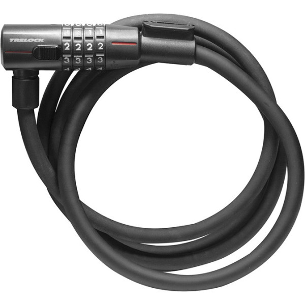 Trelock Câble Cadenas à Combinaison Sk 312 180 Cm - 12 Mm Noir