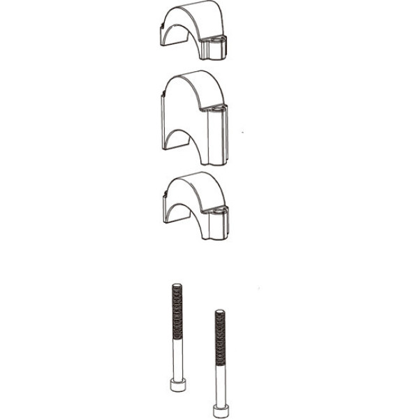 Deda Elementi Kit Deda Spacers Deda Handlebar Extensions Parabolica/fastblack (2x10/2x15/2x30 Mm)