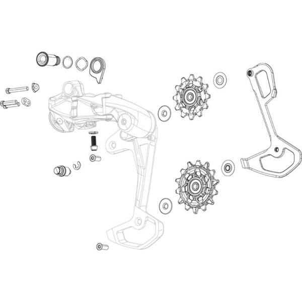 Sram Juego De Ruletas Cambio Gx Eagle Axs