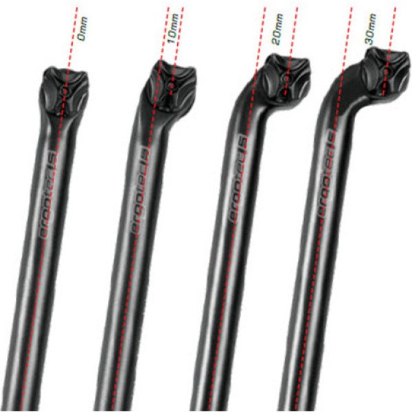 Ergotec Tija De Sillin Viper 30.9 400 Mm 10 Mm Offset Aluminio Negro