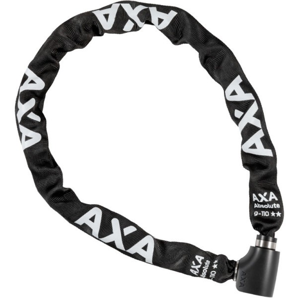 Axa Cadenas Chaîne Absolue 110 Cm - 9 Mm Noir