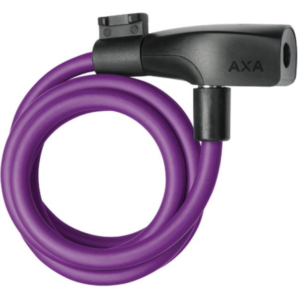 Axa Resolute Cable Padlock 120 Cm - 8 Mm Violet