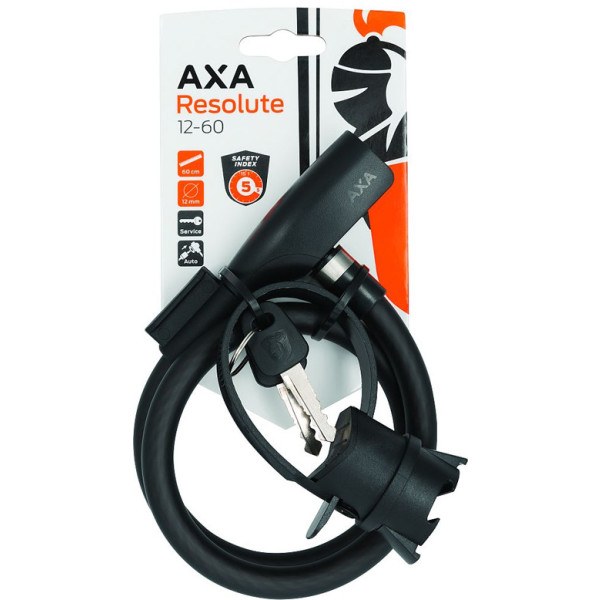 Axa Cable Padlock Resolute 60 Cm - 12 Mm Noir
