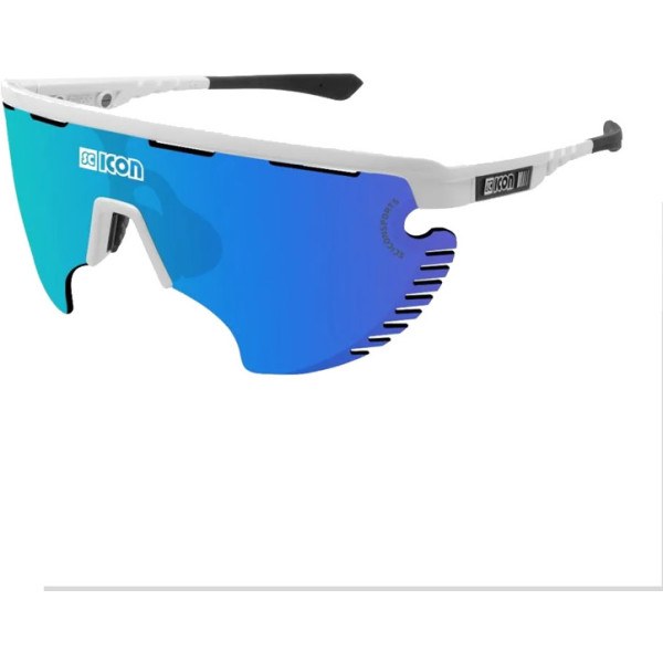 Lunettes de protection Aerowing Lamon Scnpp Multireflective Lens Blue / White Gloss Frame