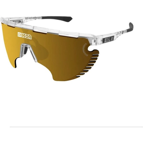 Óculos Scicon Aerowing Lamon Scnpp Lente bronze multirreflexo/armação de cristal brilhante