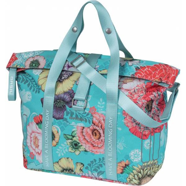 Sac à main Bloom Field Klickfix 11l Polyester imperméable Bleu Fleurs/Reflet (29x15x26 Cm)
