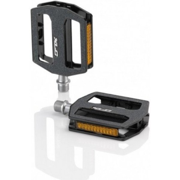 Xlc Pd-c21 Pedals Platform 111x90x27 Mm Aluminium Silver/Black Avec Réflecteur