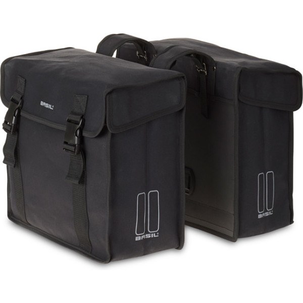 Basil Alforjas Kavan Eco Classic 58l Acabado Bionic Eco Negro (37x24x33 Cm)