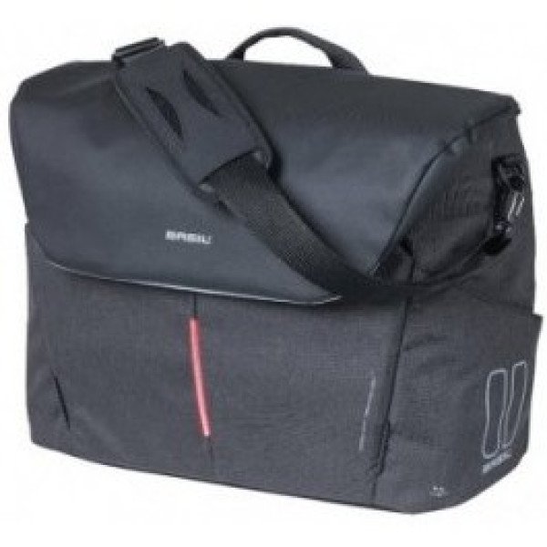 Basil Bolsa Navigator Waterproof Hook-on 25-31l Impermeable Poliester Negro C/reflect. (32x15x37 Cm)
