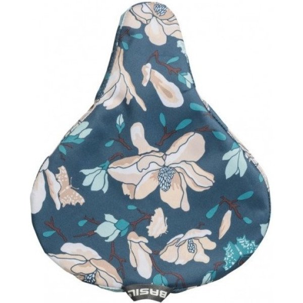 Housse de selle Basil Bloom 27x23x7.5 Cm Imperméable Bleu/Fleurs