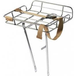 Basil Cesta Trasera Portland Mik 25l Aluminio Plata Vintage (43.5x36x22.5 Cm)