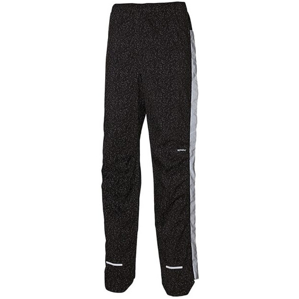 Basil Pantalon Impermeable Skane Hivis Mujer Bluesign Negro Con Reflectantes